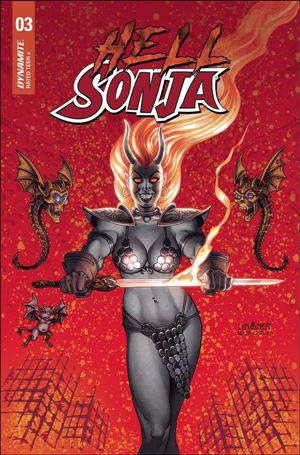 Hell Sonja issue 3-D Joseph Michael Linsner Cover
