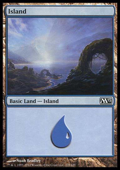 Magic the Gathering: 2013 Core Set (Base Set) card 235 Island