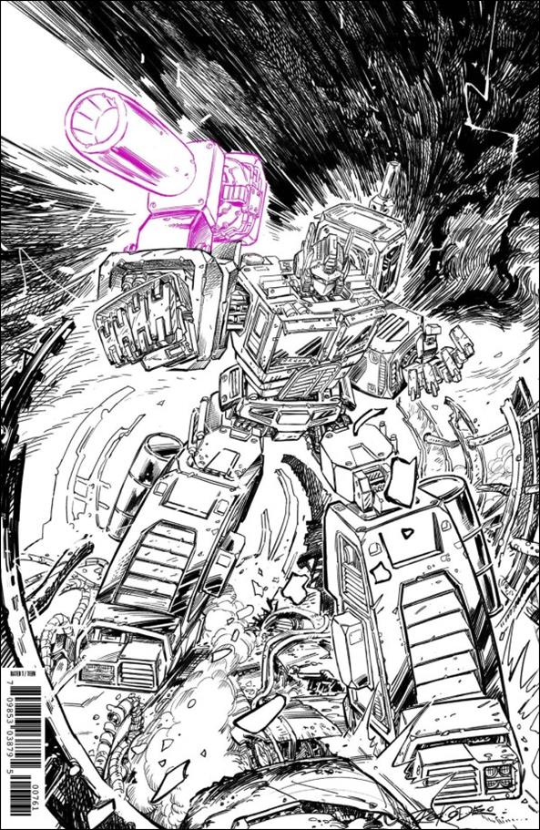 Transformers (2023) issue 7-N Redcode Exclusive Raw Line Art Virgin Cover 1/50