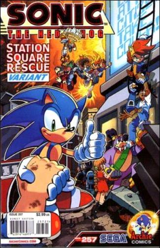 Sonic the Hedgehog (1993) issue 257-B Lamar Wells Cover