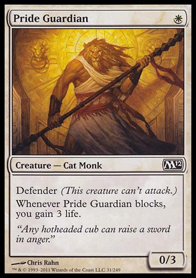 Magic the Gathering: 2012 Core Set (Base Set) card 31 Pride Guardian