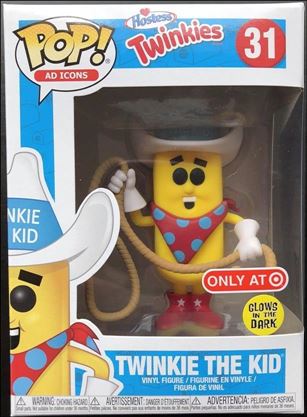 POP! Ad Icons figure 31 Twinkie the Kid (Glow) Target Exclusive