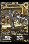 Resident Evil (Base Set) card WE-011 Assault Machine Gun (Machine Gun)