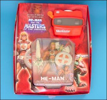 Masters of the Universe (Modern Series)  Basic Action Figures figure 1-F He-Man (Cross Emblem) w/View Master Gift Set