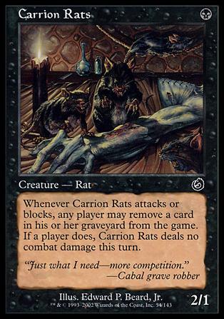 Magic the Gathering: Torment (Base Set) card 54 Carrion Rats