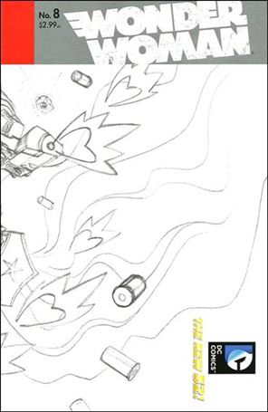 Wonder Woman (2011) issue 8-B Wraparound 1:25 Sketch Cover