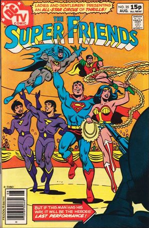 Super Friends (1976) issue 35-B UK Price Cover