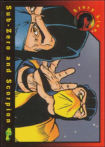 Mortal Kombat (Base Set) card 96 Sub-Zero and Scorpion