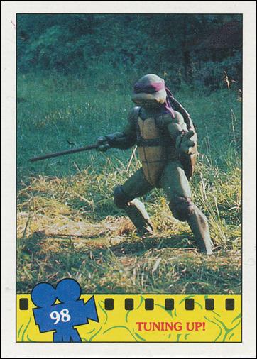 Teenage Mutant Ninja Turtles Movie (Base Set) card 98 Tuning Up!