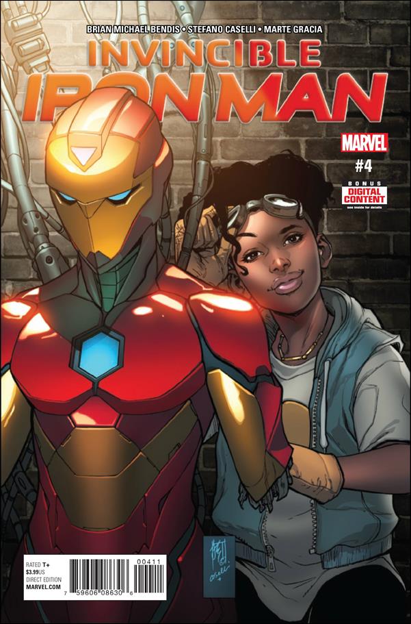 Invincible Iron Man (2017) issue 4 Stefano Caselli Cover