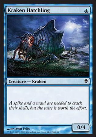 Magic The Gathering: Zendikar (Base Set) card 50 Kraken Hatchling