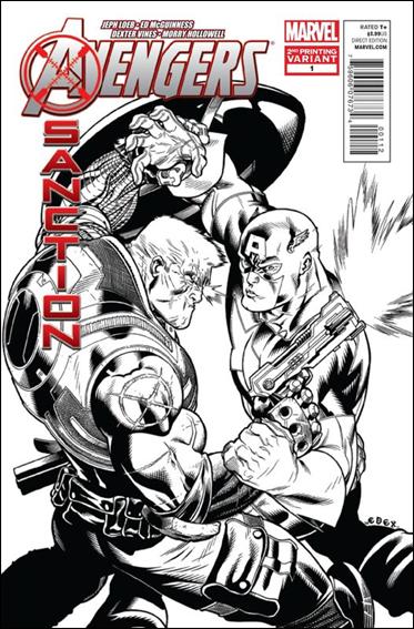 Avengers: X-Sanction issue 1-I Ed McGuinness Captain America Cover (2nd Printing)