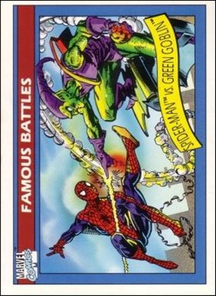 Marvel Universe: Series 1 (Base Set) card 111 Spider-Man vs Green Goblin