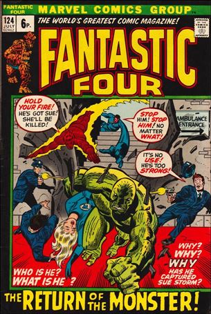 Fantastic Four (1961) issue 124-B UK Price Cover