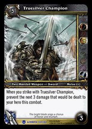 World of Warcraft: Heroes of Azeroth (Base Set) card 337 Truesilver Champion