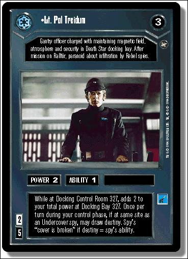 Star Wars: A New Hope Limited (Base Set) card 24 Lt. Pol Treidum