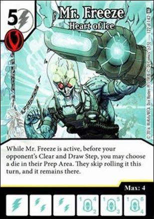 DC Comics Dice Masters World's Finest card 122 Mr. Freeze: Heart of Ice