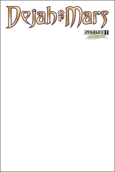 Dejah of Mars issue 1-F Blank Authentix Cover