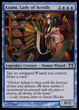Magic the Gathering: Champions of Kamigawa (Base Set) card 52 Azami, Lady of Scrolls