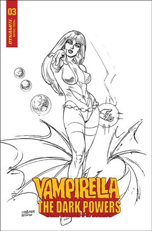 Vampirella: The Dark Powers issue 3-L Joseph Michael Linsner 1:20 Black & White Cover