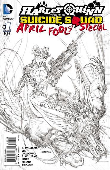 Harley Quinn & The Suicide Squad April Fools' Special issue 1-D Jim Lee 1:50 Sketch Cover