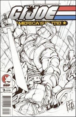 G.I. Joe: America's Elite issue 3-B Sketch Cover
