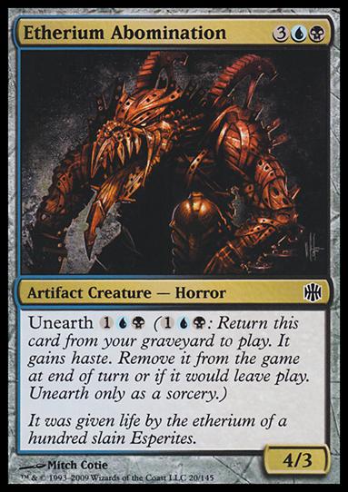 Magic The Gathering: Alara Reborn (Base Set) card 20 Etherium Abomination