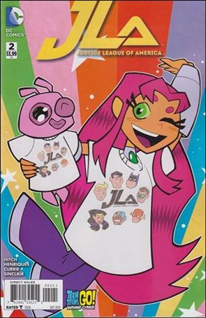Justice League of America (2015) issue 2-B Dan Hipp Teen Titans Go! Cover