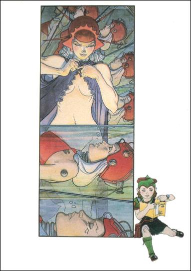 Michael Kaluta (Base Set) card 11 Glorianna of Phoebus and the Erotica Ann Androids