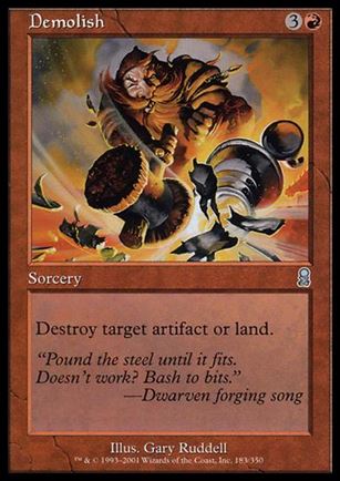Magic the Gathering: Odyssey (Base Set) card 183 Demolish
