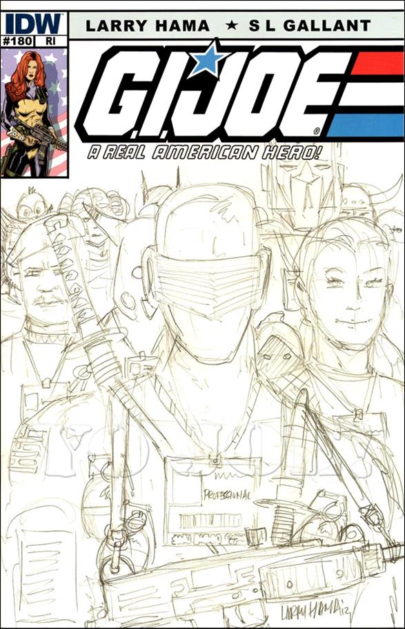 G.I. Joe: A Real American Hero issue 180-C Larry Hama 1:10 Sketch Cover