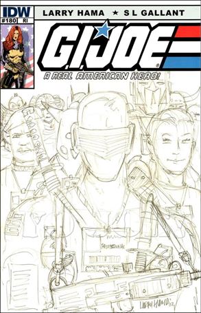 G.I. Joe: A Real American Hero issue 180-C Larry Hama 1:10 Sketch Cover