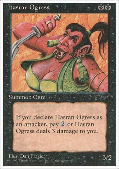 Magic the Gathering: Chronicles (Base Set) card 35 Hasran Ogress
