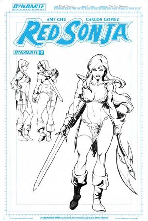 Red Sonja (2017) issue 2-I Carlos Gomez Artboard Cover