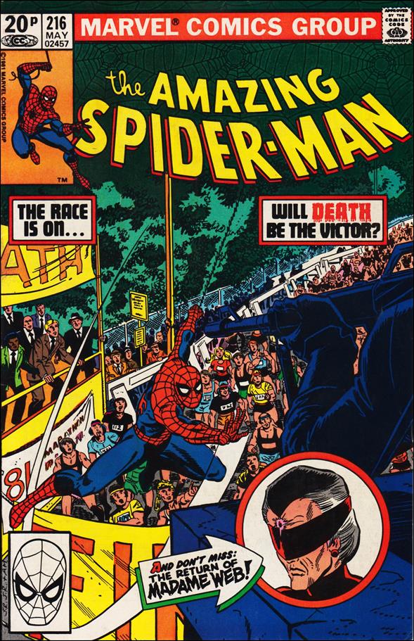 Amazing Spider-Man (1963) issue 216-B UK Price Cover