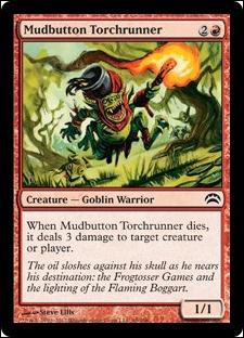 Magic the Gathering: Planechase 2012 Edition (Base Set) card 49 Mudbutton Torchrunner