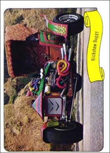 Kustom Cars 1  (Base Set) card 5-B Rickshaw Buggy (Text Back)