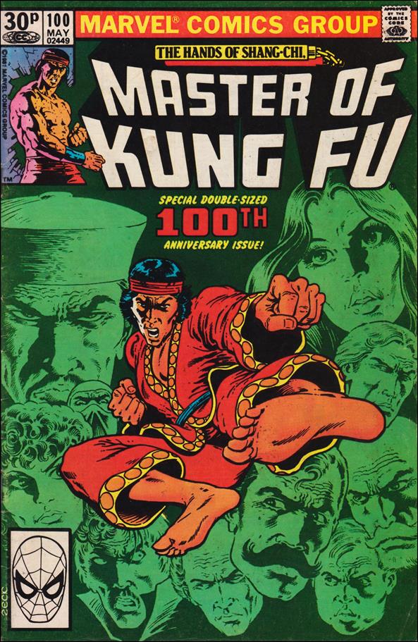 Master of Kung Fu (1974) issue 100-B UK Price Cover