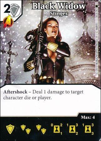 Marvel Dice Masters Amazing Spider-Man card 38 Black Widow: Stinger