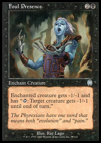 Magic the Gathering: Apocalypse (Base Set) card 39 Foul Presence