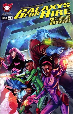 Galaxy's for Hire issue 3-B Whitney Cook Cover