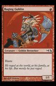 Magic the Gathering: Duel Decks: Elves vs. Goblins (Base Set) card 47 Raging Goblin
