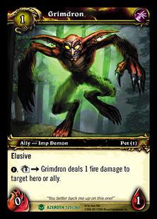World of Warcraft: Heroes of Azeroth (Base Set) card 125 Grimdron