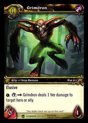 World of Warcraft: Heroes of Azeroth (Base Set) card 125 Grimdron