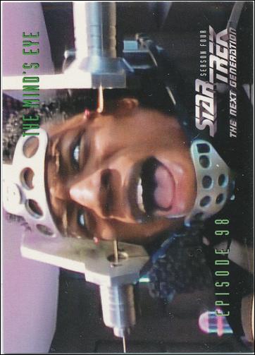 Star Trek: The Next Generation - The Episode Collection Season Four (Base Set) card 392 The Mind's Eye, Episode 98B