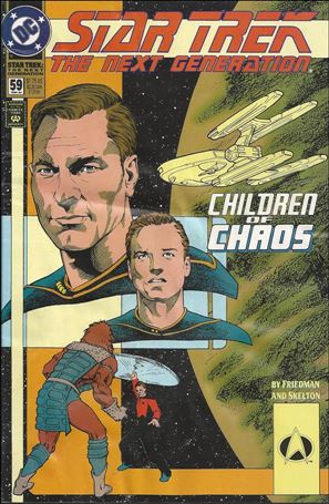 Star Trek: The Next Generation (1989) issue 59-B Star Trek Logo UPC (2nd Printing)