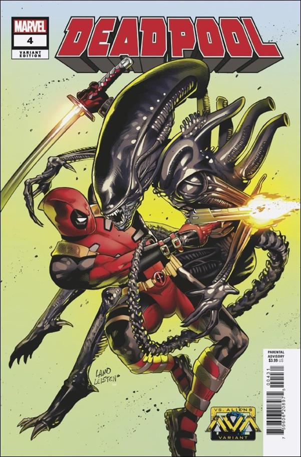 Deadpool (2024) issue 4-B Greg Land Marvel vs. Alien Cover