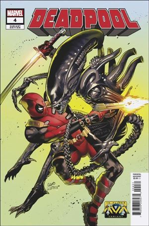 Deadpool (2024) issue 4-B Greg Land Marvel vs. Alien Cover
