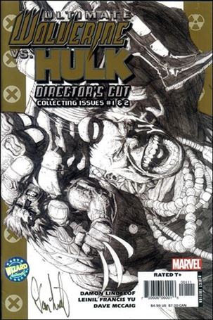 Ultimate Wolverine vs Hulk: Director’s Cut issue 1-B Wizard Authentic (Signed by Damon Lindelof)