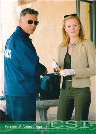 CSI: Crime Scene Investigation - Series One (Base Set) card 97 Series 2 Sneak Peak 7
